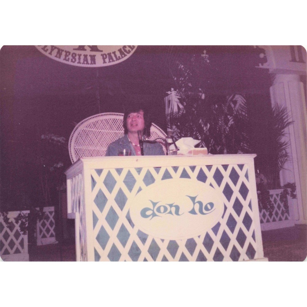 Vintage Don Ho Polynesian Palace Waikiki Hawaii Photograph 3.5x5 - Picture 1 of 1